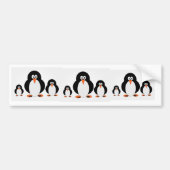 Staring Penguins Bumpersticker (Voorkant)