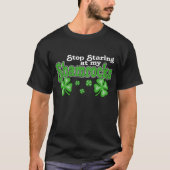Staring Shamrocks (Donker) T-shirt (Voorkant)