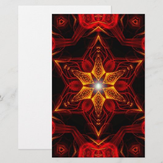 Staritual Fractal Briefpapier (Voorkant / Achterkant)