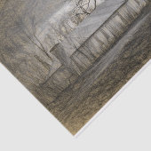 Stark Barn en Silo in spookachtige omgeving Tissuepapier (Detail)