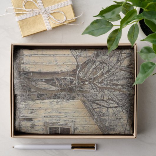 Stark en winterschuur tissuepapier (Geschenk)