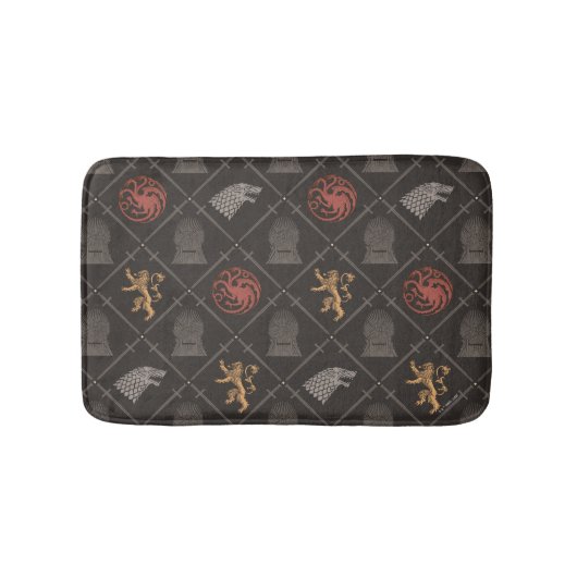 Stark, lannister, Targaryen, ijzertroonpatroon Badmat (Voorkant)