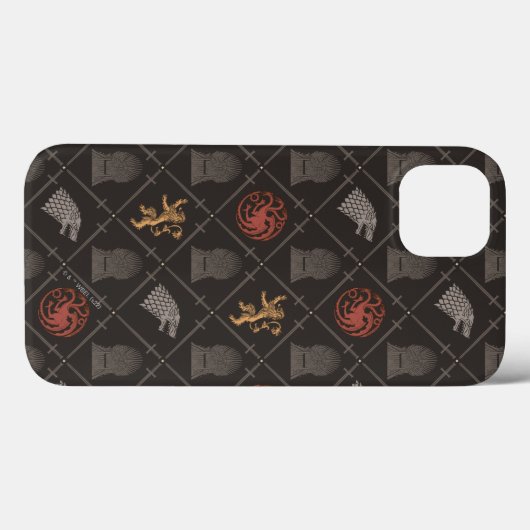 Stark, lannister, Targaryen, ijzertroonpatroon Case-Mate iPhone Case (Achterkant (horizontaal))