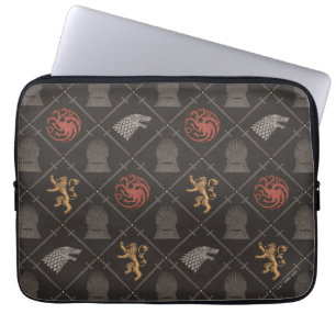 Stark, lannister, Targaryen, ijzertroonpatroon Laptop Sleeve