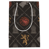Stark, lannister, Targaryen, ijzertroonpatroon Medium Cadeauzakje (Voorkant)