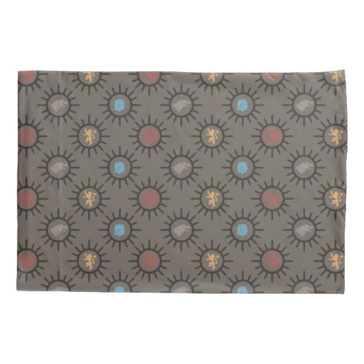 Stark, Lannister, Targaryen, Night King Pattern Kussensloop (Achterkant)