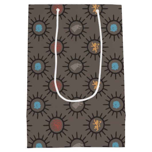 Stark, Lannister, Targaryen, Night King Pattern Medium Cadeauzakje (Achterkant)