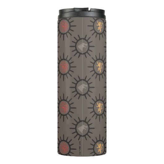 Stark, Lannister, Targaryen, Night King Pattern Thermosbeker (Achterkant)