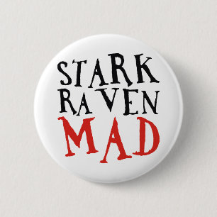 Stark Raven Mad Ronde Button 5,7 Cm