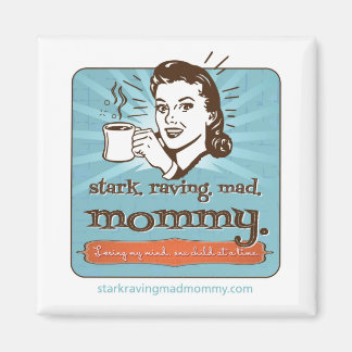 Stark. Raving. Mad. Mama. logo Magneet