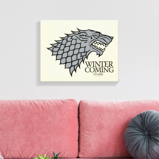 Stark Sigil - Winter Is Coming Canvas Afdruk (Insitu (Woonkamer))