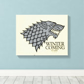 Stark Sigil - Winter Is Coming Canvas Afdruk (Insitu (Houten vloer))