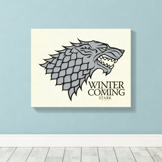 Stark Sigil - Winter Is Coming Canvas Afdruk (Insitu (Houten vloer))