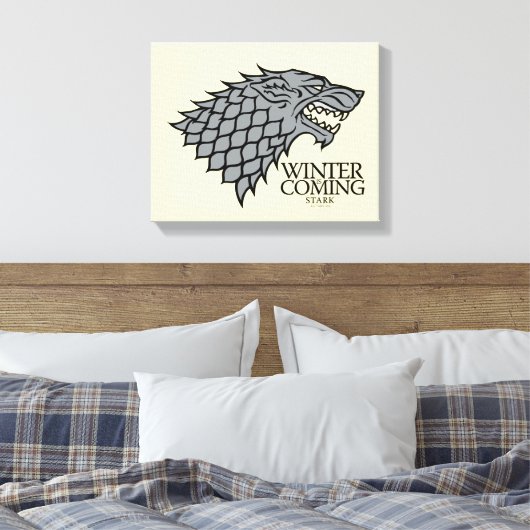 Stark Sigil - Winter Is Coming Canvas Afdruk (Insitu (Slaapkamer))