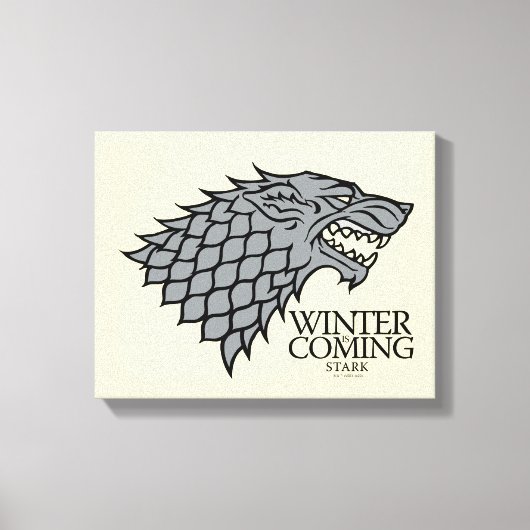 Stark Sigil - Winter Is Coming Canvas Afdruk (Voorkant)