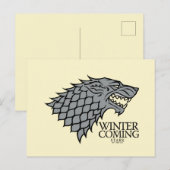 Stark Sigil - Winter komt eraan Briefkaart (Voorkant / Achterkant)