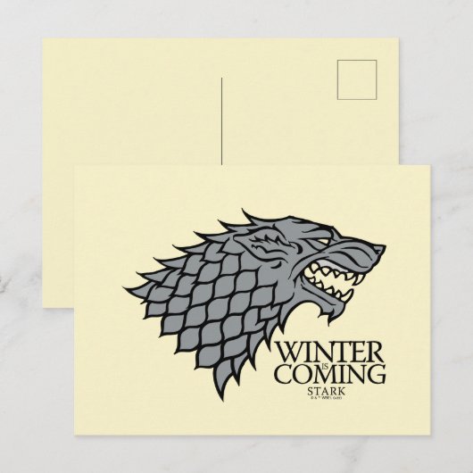 Stark Sigil - Winter komt eraan Briefkaart (Voorkant / Achterkant)