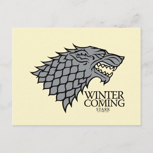 Stark Sigil - Winter komt eraan Briefkaart (Voorkant)