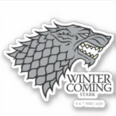 Stark Sigil - Winter komt eraan Sticker (Voorkant)