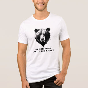 Stark & Still – Minimalistisches Bärenkopf-Design Tri-Blend Shirt