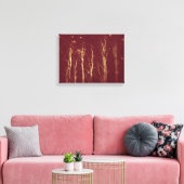 Stark Trees Deep Red Canvas Afdruk (Insitu (Woonkamer))