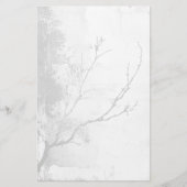 Stark Zwart & Witte Shabby Chic Design Briefpapier (Voorkant)