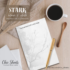 Stark Zwart & Witte Shabby Chic Design Briefpapier