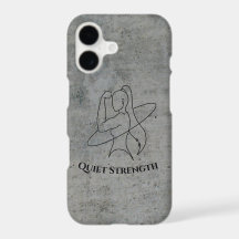 Starke Vrouw Minimalistische Fitness Schets iPhone