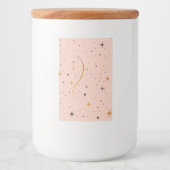 StarKeep – Glazen pot met deksel en sterontwerp Voedselcontainer Etiket (Voorkant)