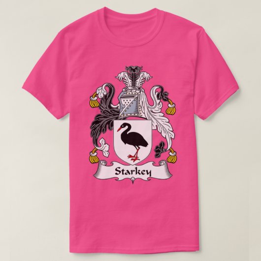 Starkey Coat of Arms Family Crest  T-shirt (Design voorkant)