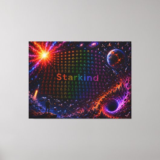 Starkind – Kosmische evolutie van het leven Canvas Afdruk (Voorkant)