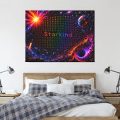 Starkind – Kosmische evolutie van het leven Canvas Afdruk (Insitu (Slaapkamer))