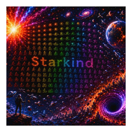 Starkind – Kosmische evolutie van het leven Foto Afdruk (Voorkant)
