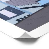 Starks Park, Kirkcaldy. Hoofdstandaard afdrukken. Poster (Hoek)