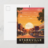 Starkville, Mississippi Briefkaart (Voorkant / Achterkant)