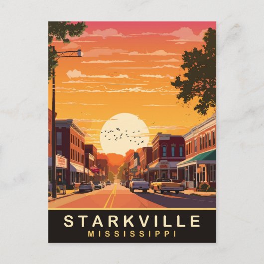 Starkville, Mississippi Briefkaart (Voorkant)