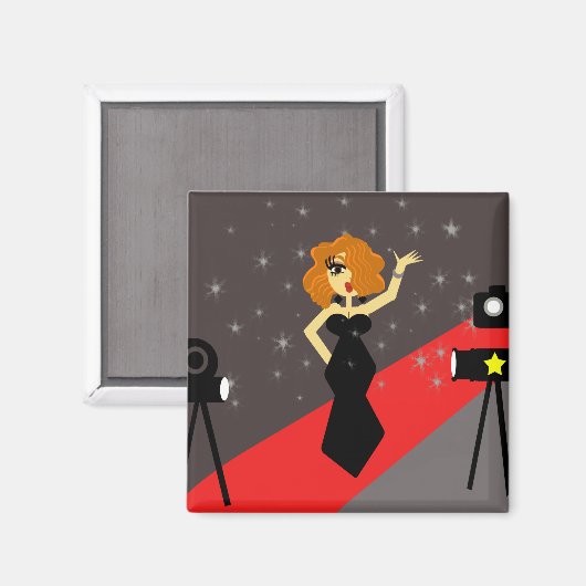 Starlet Hollywood Diva Magnet (Voorkant / Achterkant)