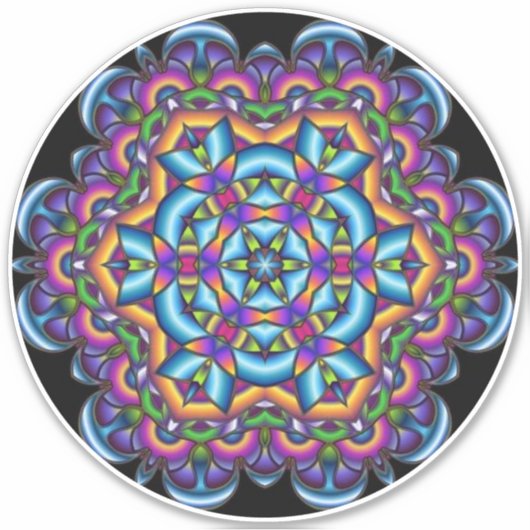 Starlet Mandala Sticker (Voorkant)