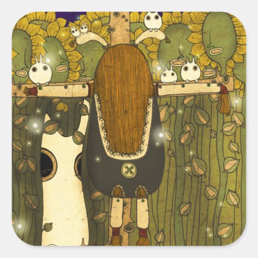 Starlight 2012 2 vierkante sticker (Voorkant)