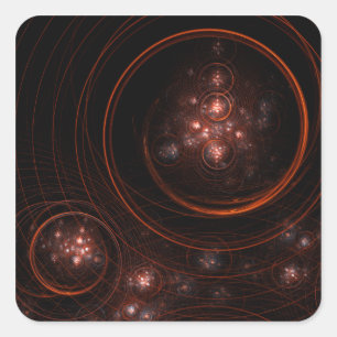 Starlight Abstracte Art Square Sticker
