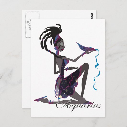 Starlight Aquarius Briefkaarten (Voorkant / Achterkant)