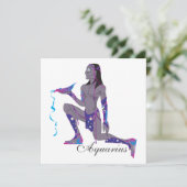 Starlight Aquarius (mannen) Kaart (Staand voorkant)