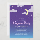 Starlight Birthday Sleepover Party Invitation Kaart (Voorkant)