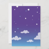 Starlight Birthday Sleepover Party Invitation Kaart (Achterkant)