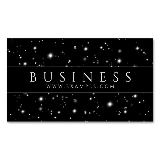 Starlight Black Magnetisch Visitekaartje (Voorkant)