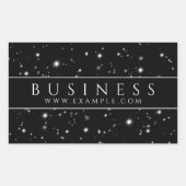 Starlight Black Rechthoekige Sticker (Voorkant)