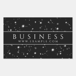 Starlight Black Rechthoekige Sticker