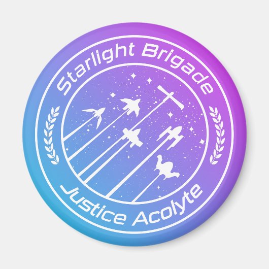 Starlight Brigade Vaporwave Stijl Magneet (Voorkant)