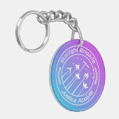 Starlight Brigade Vaporwave Stijl Sleutelhanger (Voorkant Links)