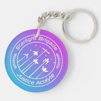 Starlight Brigade Vaporwave Stijl Sleutelhanger